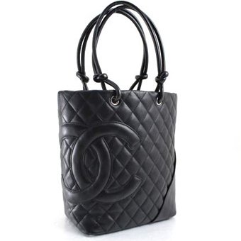 CHANEL シャネル カンボンライン コピー CH-BAG027 カンボン ミディアム トートバッグ ブラック